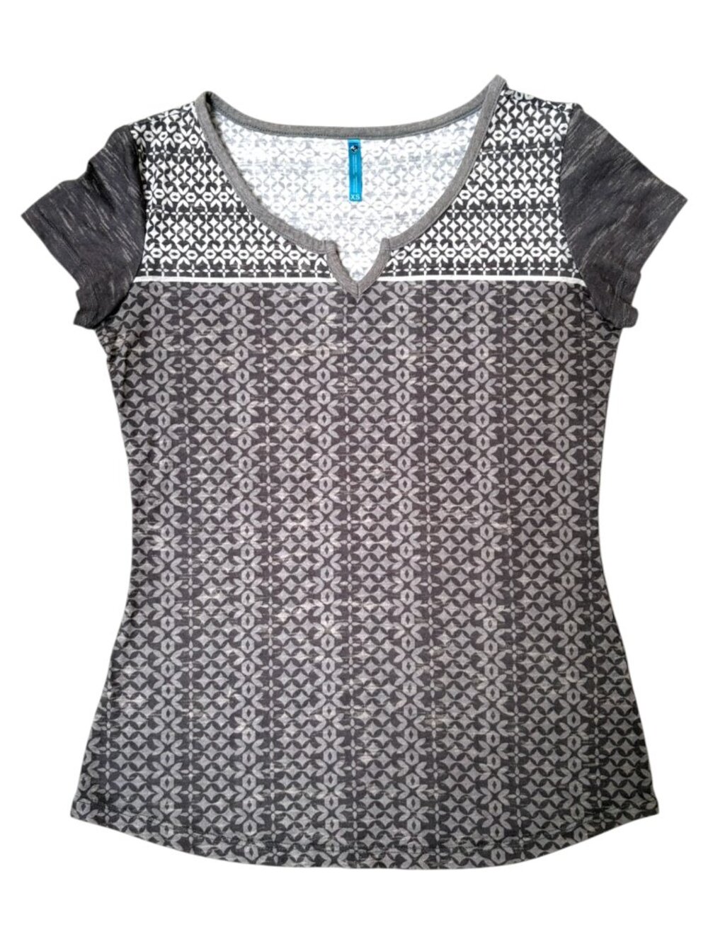 Kuhl Gray Pattern Lightweight Tee XS